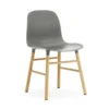 Krzesło Form Dębowa Podstawa Szare Normann Copenhagen