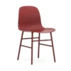 Krzesło Form Metalowa Podstawa Czerwone Normann Copenhagen