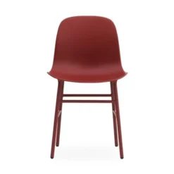 Krzesło Form Metalowa Podstawa Czerwone Normann Copenhagen