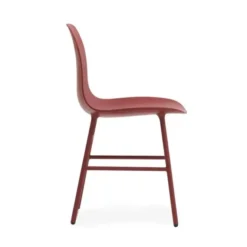 Krzesło Form Metalowa Podstawa Czerwone Normann Copenhagen