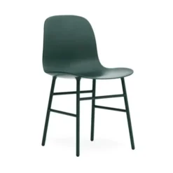 Krzesło Form Metalowa Podstawa Zielone Normann Copenhagen