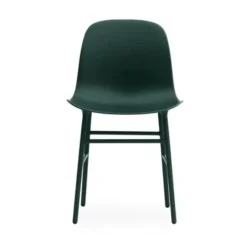 Krzesło Form Metalowa Podstawa Zielone Normann Copenhagen