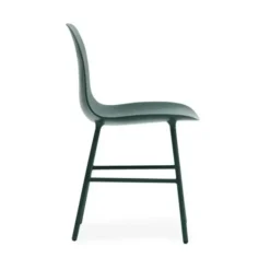 Krzesło Form Metalowa Podstawa Zielone Normann Copenhagen