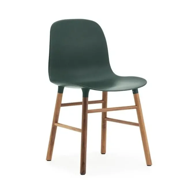 Krzesło Form Orzech Zielone Normann Copenhagen
