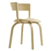 Krzesło 404 F Z Podłokietnikami Dębowe Gładkie Thonet