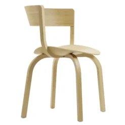 Krzesło 404 F Z Podłokietnikami Dębowe Gładkie Thonet