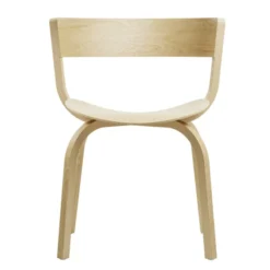 Krzesło 404 F Z Podłokietnikami Dębowe Gładkie Thonet
