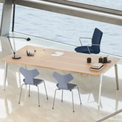 Krzesło Grand Prix 3130 Fornir Barwiony Żółty Fritz Hansen