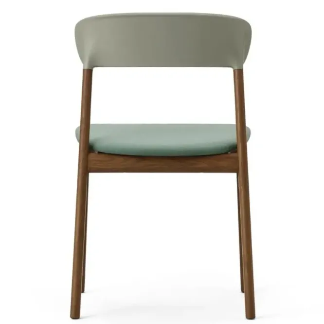 Krzesło Herit Ciemny Dąb Tapicerowane Zielone Normann Copenhagen