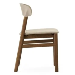 Krzesło Herit Ciemny Dąb Tapicerowane Piaskowe Normann Copenhagen