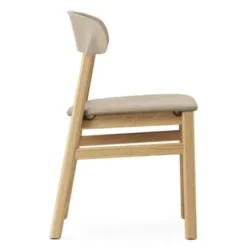 Krzesło Herit Jasny Dąb Skórzane Piaskowe Normann Copenhagen