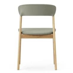 Krzesło Herit Jasny Dąb Skórzane Zielone Normann Copenhagen