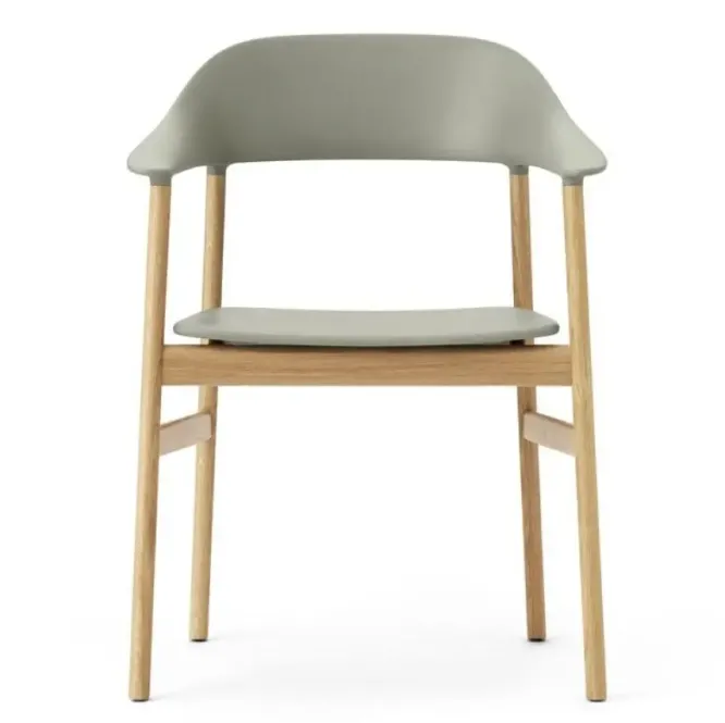 Krzesło Herit Z Podłokietnikami Jasny Dąb Zielone Normann Copenhagen