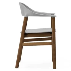Krzesło Herit Z Podłokietnikami Ciemny Dąb Szare Normann Copenhagen