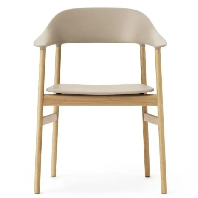 Krzesło Herit Z Podłokietnikami Jasny Dąb Piaskowe Normann Copenhagen