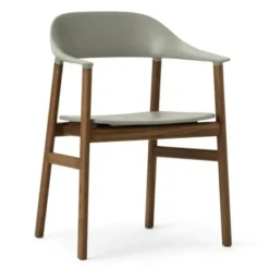 Krzesło Herit Z Podłokietnikami Ciemny Dąb Zielone Normann Copenhagen