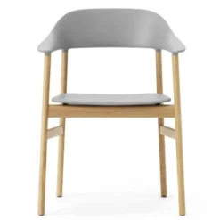 Krzesło Herit Z Podłokietnikami Jasny Dąb Szare Normann Copenhagen