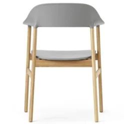 Krzesło Herit Z Podłokietnikami Jasny Dąb Szare Normann Copenhagen