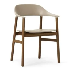 Krzesło Herit Z Podłokietnikami Ciemny Dąb Piaskowe Normann Copenhagen