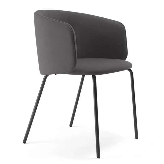 Krzesło Komma Armrest Metal Beige