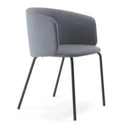 Krzesło Komma Armrest Metal Grey