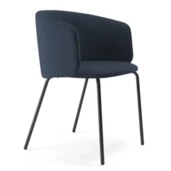 Krzesło Komma Armrest Metal Navy Blue