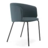 Krzesło Komma Armrest Metal Turquoise