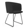 Krzesło Komma Armrest Sled Black