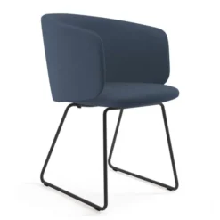 Krzesło Komma Armrest Sled Navy Blue