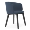 Krzesło Komma Armrest Wood Navy Blue