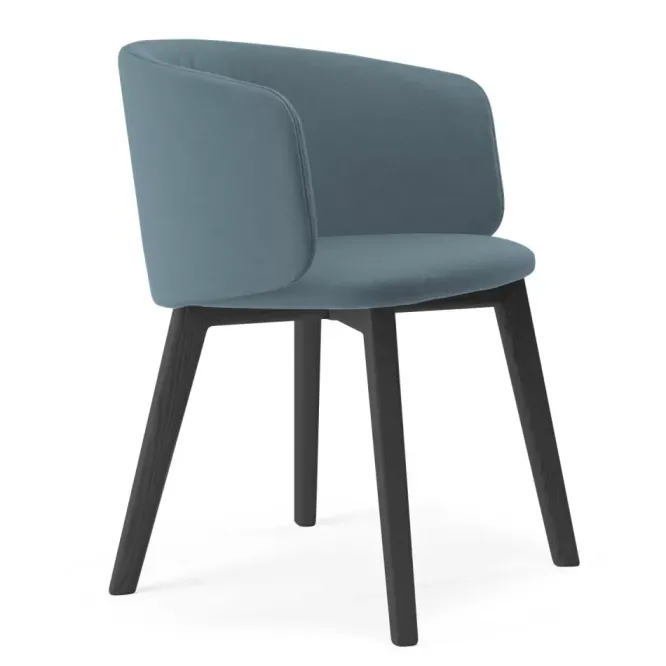 Krzesło Komma Armrest Wood Turquoise
