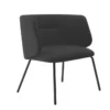 Krzesło Komma Lounge Metal Black
