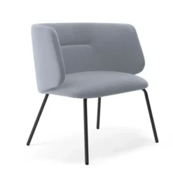 Krzesło Komma Lounge Metal Grey