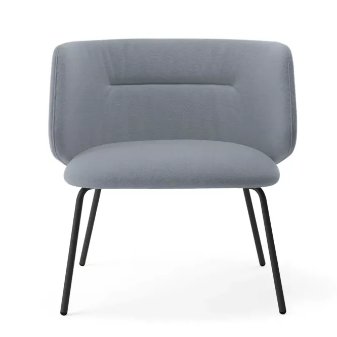 Krzesło Komma Lounge Metal Grey