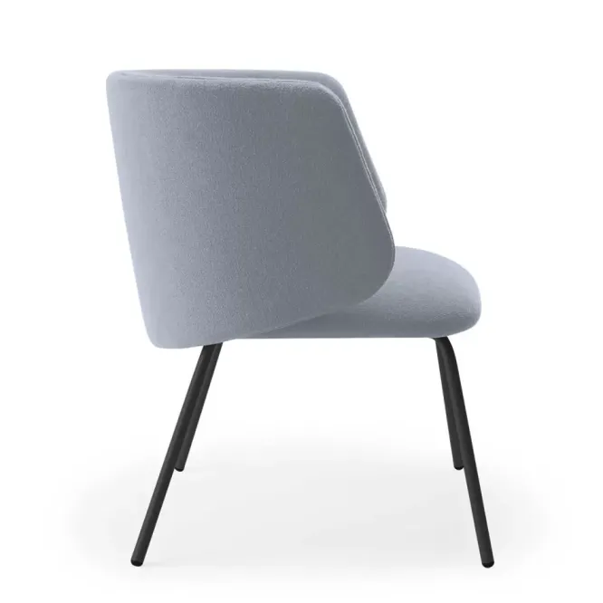 Krzesło Komma Lounge Metal Grey