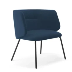 Krzesło Komma Lounge Metal Navy Blue