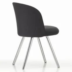 Krzesło Mikado Side Chair Aluminium Polerowane - Plano Dark Grey Vitra