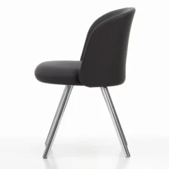 Krzesło Mikado Side Chair Aluminium Polerowane - Plano Dark Grey Vitra