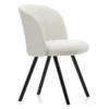 Krzesło Mikado Side Chair Aluminium Grafitowe - Nubia Ivory Pearl Vitra