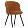 Krzesło Mikado Side Chair Ciemny Dąb - Iroko Cognac Vitra