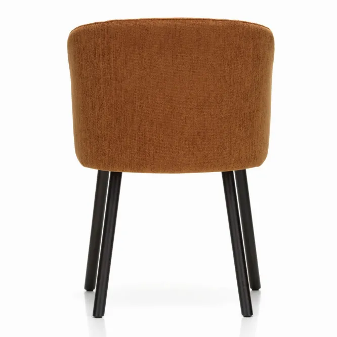 Krzesło Mikado Side Chair Ciemny Dąb - Iroko Cognac Vitra