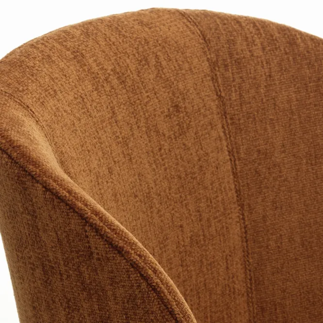 Krzesło Mikado Side Chair Ciemny Dąb - Iroko Cognac Vitra