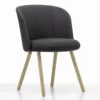 Krzesło Mikado Side Chair Naturalny Dąb - Plano Dark Grey Vitra