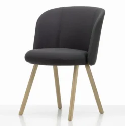 Krzesło Mikado Side Chair Naturalny Dąb - Plano Dark Grey Vitra