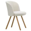 Krzesło Mikado Side Chair Naturalny Dąb - Nubia Ivory Pearl Vitra