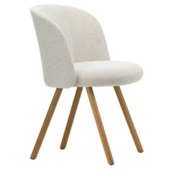Krzesło Mikado Side Chair Naturalny Dąb - Nubia Ivory Pearl Vitra