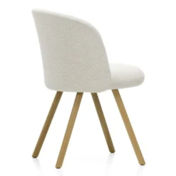 Krzesło Mikado Side Chair Naturalny Dąb - Nubia Ivory Pearl Vitra