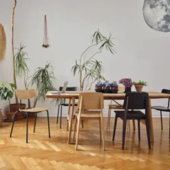 Krzesło Moca Naturalny Dąb - Podstawa Grafitowa Vitra