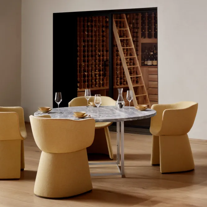 Krzesło Monolit Cm220 Kasztanowo Beżowe Fritz Hansen