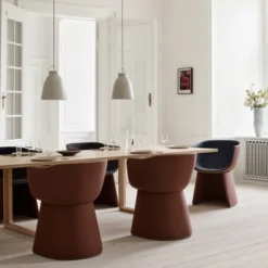Krzesło Monolit Cm220 Kasztanowo Beżowe Fritz Hansen